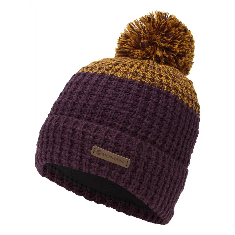 Montane Top Out Bobble Beanie Hat in Saskatoon Berry